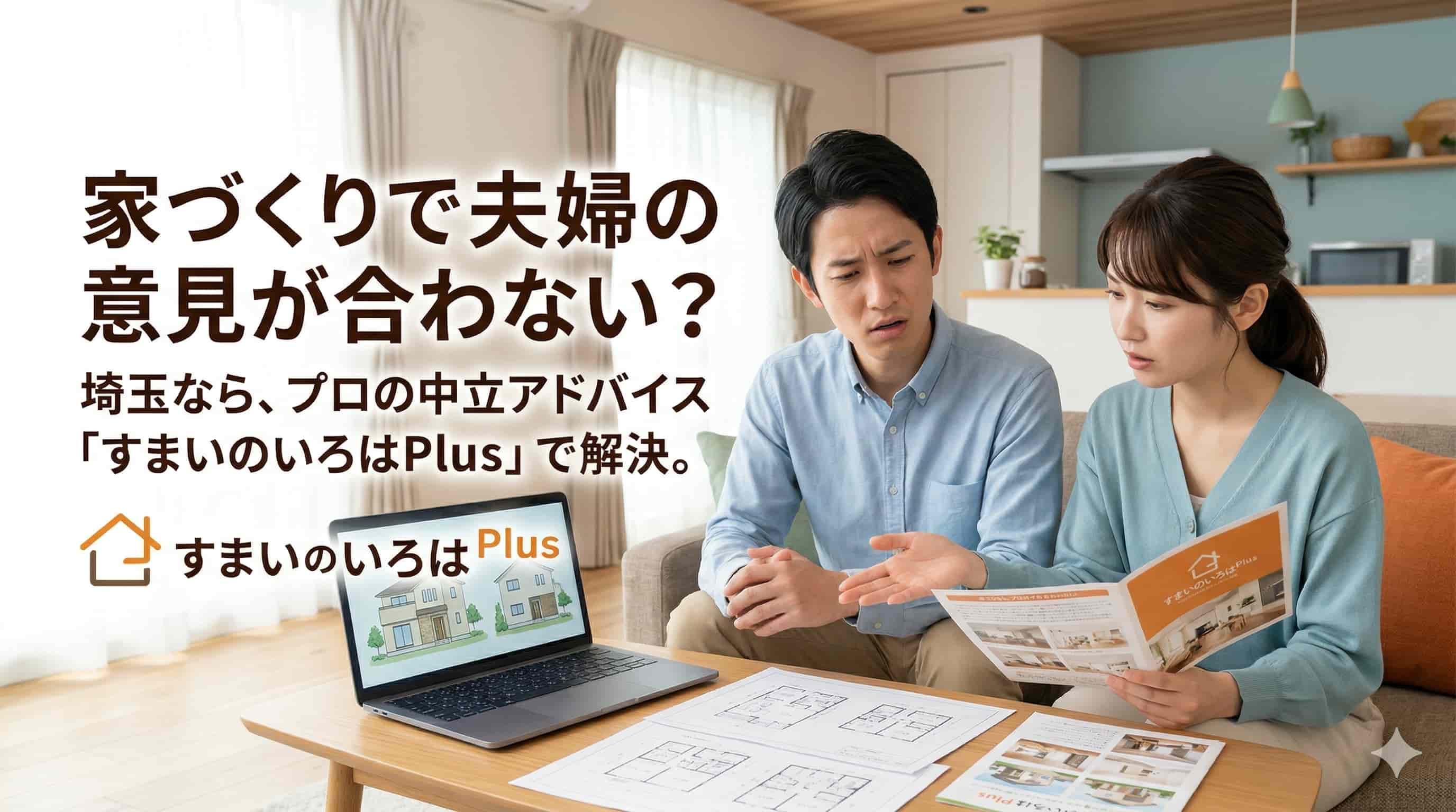 家づくりで夫婦の意見が合わない？埼玉ならすまいのいろはPlusで解決